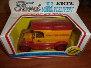 Ertl 1913 Ford Model T Delivery Truck Bank Iowa State Cyclones New #1 1986 RARE - Picture 1 of 3
