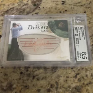 2014 SP  GAME USED NICK FALDO INKED DRIVERS RED AUTO 1/5 AUTOGRAPH 10 - Picture 1 of 2