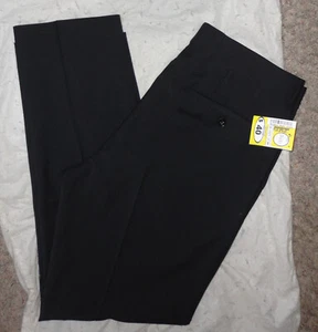 BAR III Mens BLACK WOOL-BLEND STRETCH SKINNY-FIT DRESS PANTS~32 X 29/30 (HEMMED) - Picture 1 of 5