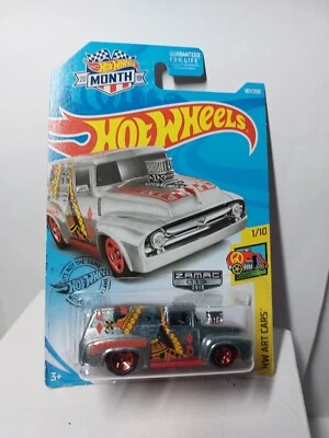 Hot Wheels 1/64 🇲🇫 Zamac 2019 56 Ford F-100 Exclusive USA - Photo 1/4