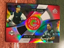 2005 Upper Deck Reflections -Dual GW Jersey #/99 Jorge Posada & Mike Piazza