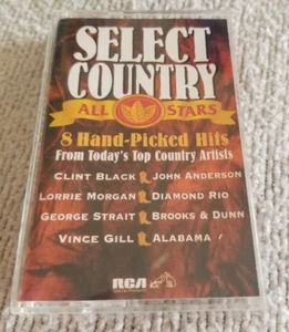Select Country All Stars 1995 Top Artists BMG Music RCA Cassette, 8 Hits - Picture 1 of 3