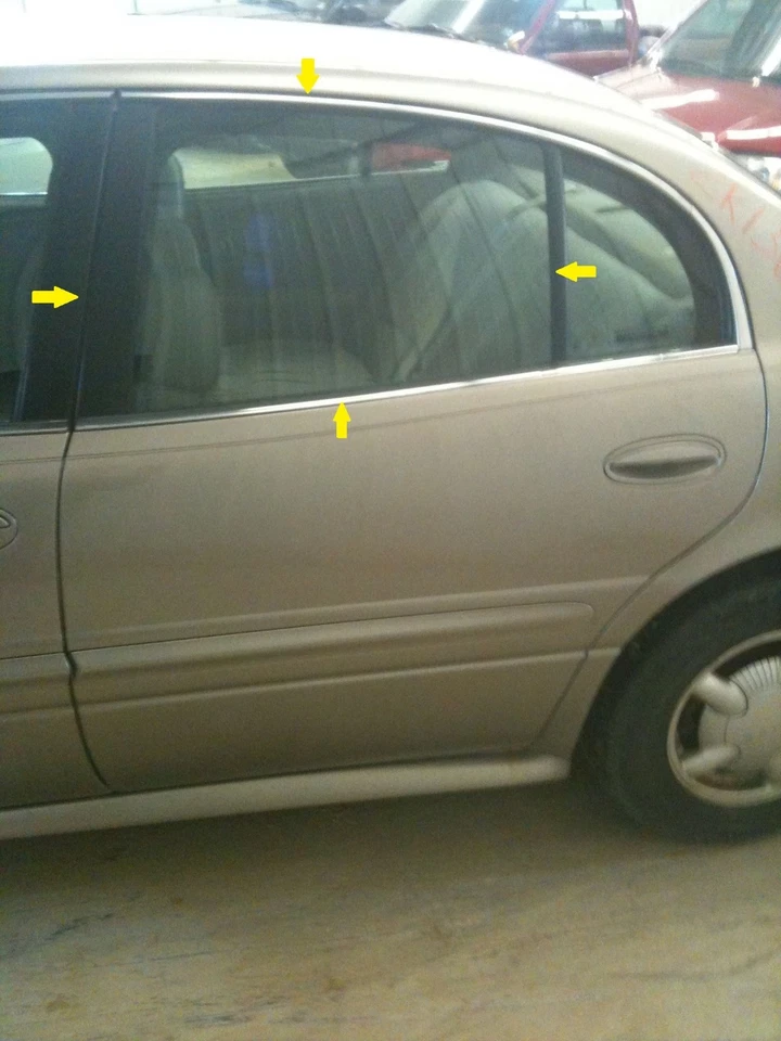 00-05 BUICK LESABRE DRIVER LEFT REAR DOOR GLASS WINDOW ONLY - Image 1 of 1