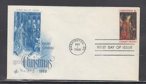 USA 1968 / USED - FDC SCOTT # 1363 XMAS - Picture 1 of 1