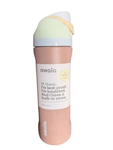 Owala 24 oz. Esclusiva bottiglia acqua in acciaio inox Free Sip Brown Sugar NUOVA! - Foto 1 di 6
