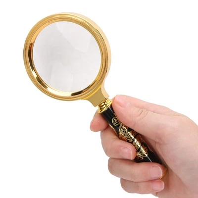 7X Magnifying Glass 70mm Vintage Handheld Magnifier For Reading Household Us TOU - Image 1 of 4