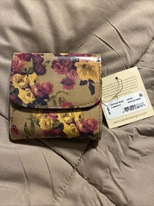 Cartera pequeña de cuero rosa antigua Astra para damas Patricia Nash - Imagen 1 de 7