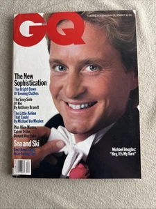 GQ MAGAZIN DEZEMBER 1985 MICHAEL DOUGLAS DONALD WESTLAKE VINTAGE HERRENMODE - Bild 1 von 24