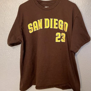 Camiseta de béisbol XL marrón de los Padres de San Diego para hombre Fernando Tatis Jr MLB 23 - Imagen 1 de 11