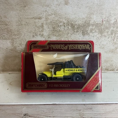 Matchbox Y-13 1918 Crossley, Kohle & Koks, MODELOS DE ANTAÑO Foto 1 de 3