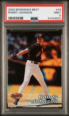2002 Bowman's Best - Randy Johnson #43 PSA 9 - Image 1 of 3