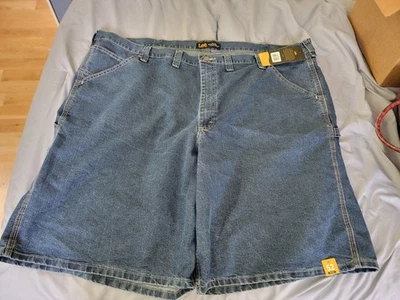 Pantalones Cortos de Jean Para Hombre Lee Azul Denim Talla 52 RN#130273 Grandes y Altos Plus NUEVAS Etiquetas Foto 1 de 4