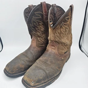 Ariat Square Toe Waterproof Steel Toe Work Boot Men's Size 12D 10021172 -DAMAGED - Picture 1 of 12