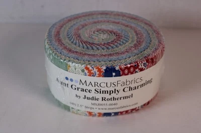 Colección de tela jelly roll "Tía Grace Simply Charming" de Judie Rothermel Foto 1 de 4