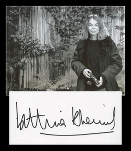 Bettina Rheims - Famous French photographer - Rare signed card + Photo - COA - Picture 1 of 3