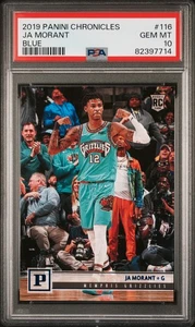 2019 Panini Chronicles #116 Ja Morant Young Dolph Blue /99 PSA 10 - Foto 1 di 2