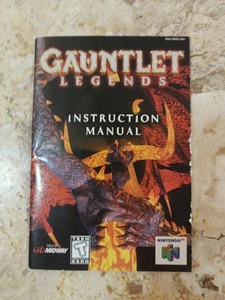 Manual Instruction Book GAUNTLET LEGENDS ✨Nintendo 64 N64➡️ B2G1 DISCONT - Picture 1 of 4