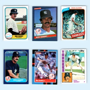 Ron Guidry Lot 6 Baseball Cards 1981 Fleer New York Yankees Set Collection MLB - Picture 1 of 8
