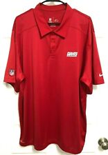NEW YORK GIANTS Men Red Short Sleeve Dri-Fit Polo Shirt XXL Nike NFL On Field