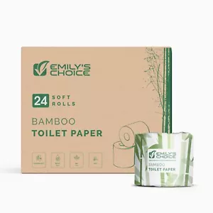 Bamboo Toilet Paper, 24 Soft Rolls, 3-Ply, 200 Sheet per Roll, Tree Free Product - Picture 1 of 2