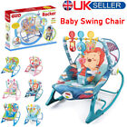 Baby Infant To Toddler Vibration Bouncer Rocker Swing Chair Soft Soothing Music
