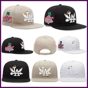 1/2/3/4PCS Fashion Unisex LA Embroidery Baseball Caps Los Angeles Snapback - Picture 1 of 27