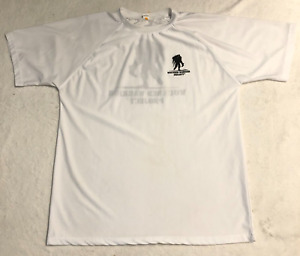 Wounded Warrior Project Shirt Adult Large White Black Logo Lightweight Army Mens
