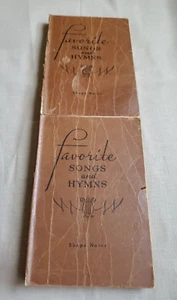 1939 Music Book FAVORITE SONGS AND HYMNS Shape Notes Hymnal Stamps-Baxter QTY 2 - Picture 1 of 13