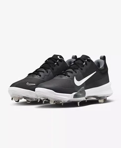 Nike Men’s Force Zoom Trout 9 Elite Baseball Cleats Black/Silver FB2906-003 - Picture 1 of 9