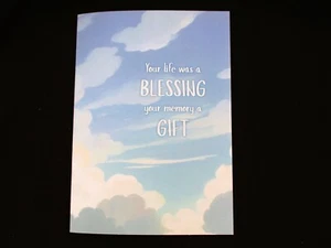Pet Sympathy Card "Your life was a Blessing..." Loss of Dog Cat Bird Any Pet 2S - Picture 1 of 6