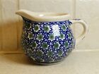 BOLESLAWIEC POTTERY POLAND CREAMER 3 1/4" SIGNED EXCELLENT CONDITION! 