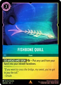 Pluma de espina de pescado Lorcana COLD FOIL - El primer capítulo # 168 - Imagen 1 de 1
