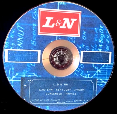L&N RR 1950 Eastern Kentucky Division &Branches  Condensed Profile PDF Pages DVD - Image 1 of 4
