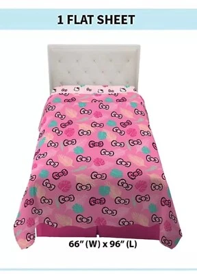 HOJA PLANA DOBLE Hello Kitty Wild Jungle SOLO del juego / microfibra Foto 1 de 4