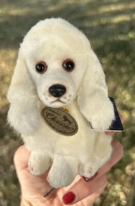 Aurora Classic Pudel Plüschtier Stofftier weiß & grau Vintage - Bild 1 von 11