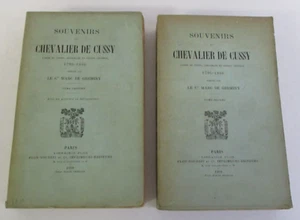 Souvenirs CHEVALIER DE CUSSY 1795-1866, Le C Marc De Germiny, 2 Vols., 1909 - Picture 1 of 6