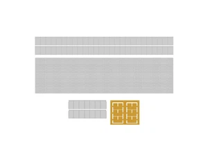H0 Modusteck Bahnsteig Set 1 Abschluss 75,2mm für C-Gleis  - Picture 1 of 1