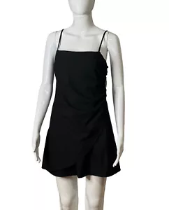 Zara Damen Größe M Kleid schwarz Mini ärmellos verstellbar Riemen gerade neu mit Etikett - Bild 1 von 22