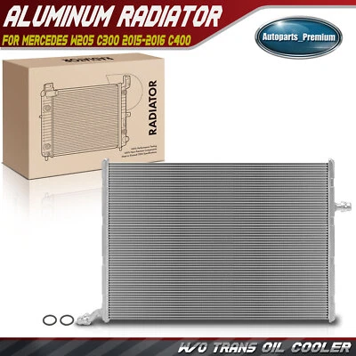Radiador sem refrigerador de óleo para Mercedes-Benz W205 C300 2015-2016 C450 AMG C400 - Imagem 1 de 4