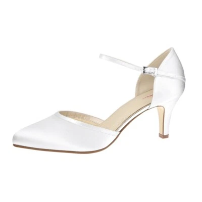 Rainbow Club Dewi Brautschuhe Hochzeit Damen Pumps Gr. 38 White / Weiß - Bild 1 von 3