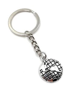 Keychain Welt Globe Erdball Planet Globus Metal Pendant Charm - Picture 1 of 5