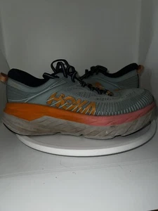 Hoka One One Bondi 7 Size 9.5 W Womens 1110519 BHBI Blue Haze / Black Iris - Picture 1 of 4