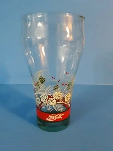 Libby COCA COLA Weihnachten Tannenzapfen Trinkglas Urlaub Winter (B8) - Bild 1 von 2