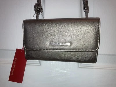 Cartera Bandolera Enzo Angiolini Guijarro Cuero Sintético Bolso sin asas Sostiene Smartphone Nueva con Etiquetas Foto 1 de 4