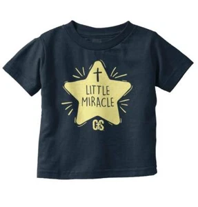 Christian Miracle Cute Religious Shower Gift Toddler Boy Girl Youth T Shirt Tee - Picture 1 of 12