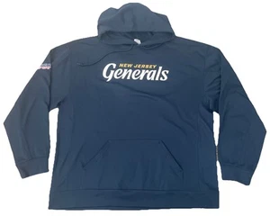 New Jersey Generals USFL Badger Sports Navy Hooded Sweatshirt Men 2XL - Picture 1 of 6