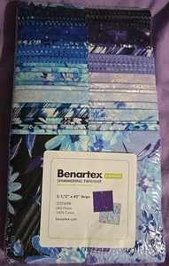 Benartex - Shimmering Twilight 2 1/2” x 42” 40 Stoffstreifen Neu in Verpackung - Bild 1 von 6