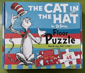 2010 Dr. Seuss The Cat in the Hat 48pc Children's Floor Puzzle - Picture 1 of 5