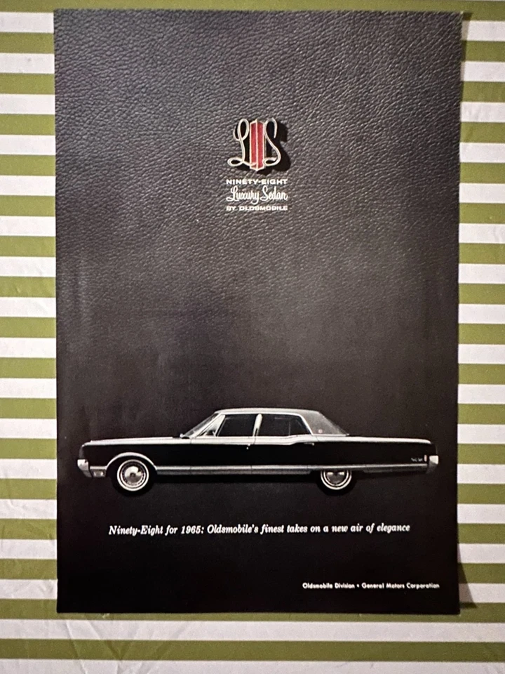1965 Oldsmobile 98 Ninety Eight Print Ad - Image 1 of 1