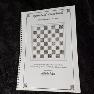 Queen Besse’s Chesse Boarde Blackwork Chart Design Booklet Leon Conrad 32pgs - Picture 1 of 10